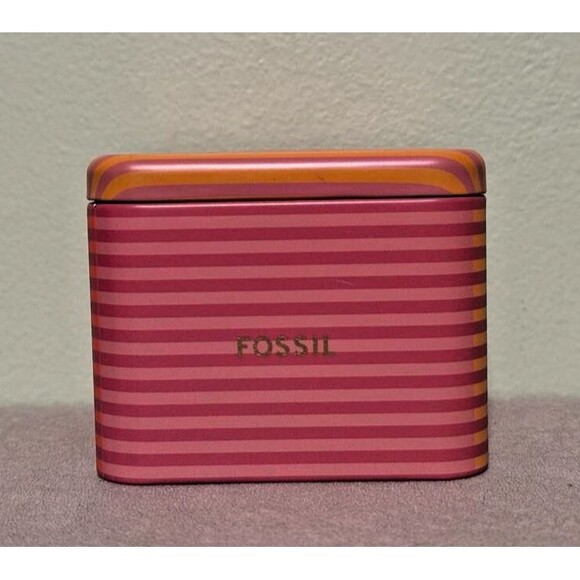 Fossil Womens Jacqueline Three-Hand Quartz Stainless Steel Leather Watch - Navy - Picture 4 of 4